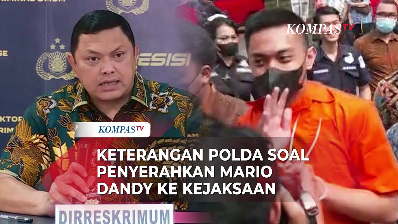 Polda soal Penyerahan Mario Dandy ke Kejaksaan, Singgung Laporan Pencabulan