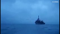 فيديو: روسيا وأوكرانيا تتبادلان المزاعم بشأن الهجوم على سفينة استطلاع في البحر الأسود