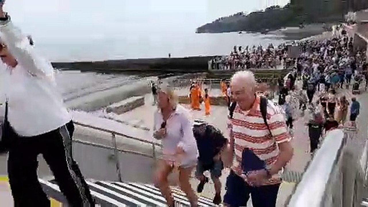 Dawlish sea wall opening