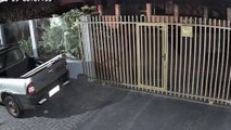 Câmera flagra furto de escada no Interlagos