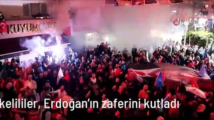 Türkelililer, Erdoğan'ın zaferini kutladı