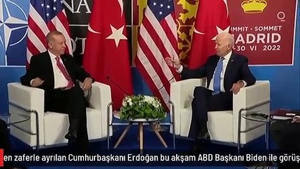 Seçimden zaferle ayrılan Cumhurbaşkanı Erdoğan bu akşam ABD Başkanı Biden ile görüşecek