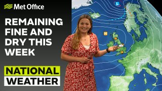 Met Office Afternoon Weather Forecast 29/05/23 – Remaining fine and dry this week