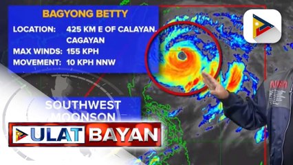 Bagyong #BettyPH, bahagyang humina