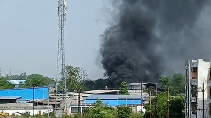 बॉयलर फटने से फैक्ट्री में लगी आग