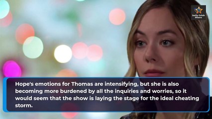Hope Tells Thomas She Is Pregnant With His Baby But He Denies Bold and the Beaut