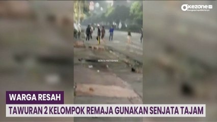 Warga Resah Tawuran 2 Kelompok Remaja Gunakan Senjata Tajam di Matraman