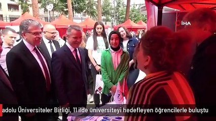 Anadolu Üniversiteler Birliği, 11 ilde üniversiteyi hedefleyen öğrencilerle buluştu