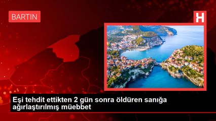 Скачать видео: Eşi tehdit ettikten 2 gün sonra öldüren sanığa ağırlaştırılmış müebbet