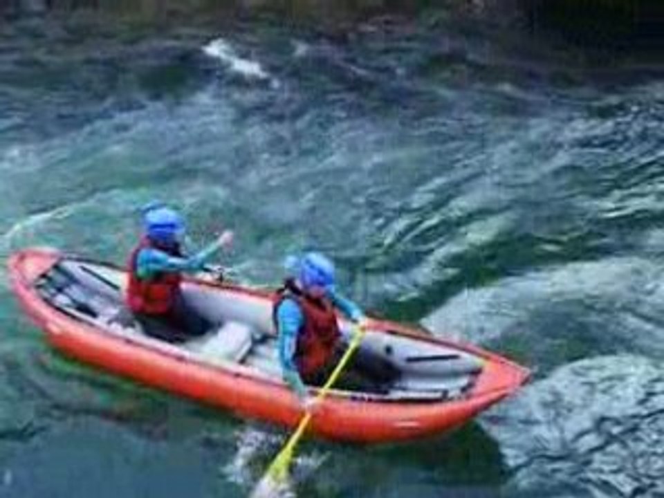 Test du canoe gonflable Baraka Gumotex à Bidarray