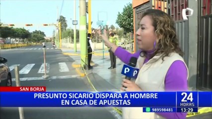 San Borja: sicario balea a hombre en casa de apuestas