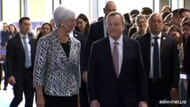 Festa per i 25 anni della Bce con Draghi e Lagarde: 