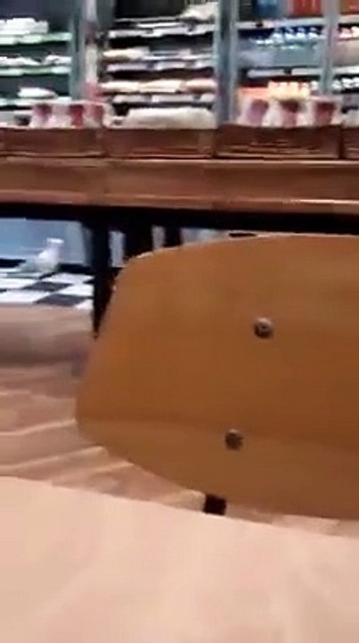 Seagull steals crisps from Greggs