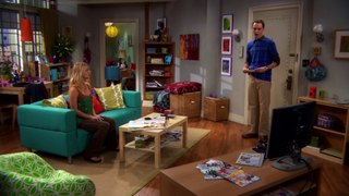 Sheldon finds his seat at Penny's apartment - The Big Bang Theory
