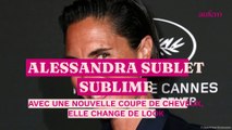 Alessandra Sublet sublime avec une nouvelle coupe de cheveux, elle change de look