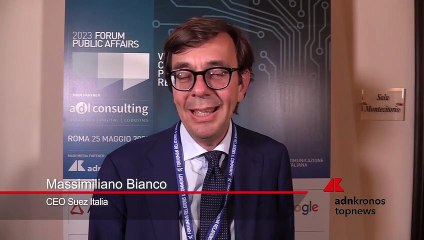 Forum Public Affairs 2023, Bianco (Suez Italia): "CPR fondamentale per chi opera nelle infrastrutture idriche"