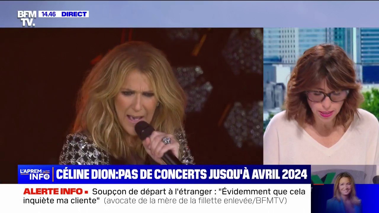 La chanteuse Céline Dion annule sa tournée de concerts jusqu'à avril 2024 pour des raisons de santé