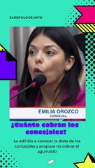 Emilia Orozco reveló cuanto cobran los concejales