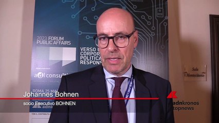 Forum Public Affairs 2023, Bohnen: "Oggi dobbiamo concentrarci su sfera politica e non solo su dimensione ecologica e sociale"