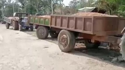 सिंगरौली: अवैध रेत खनन के खिलाफ पुलिस की बड़ी कार्रवाई, ट्रैक्टर ट्राली ओ को किया जब