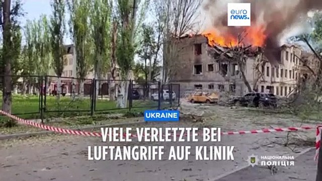 Mindestens ein Toter und 15 Verletzte bei Angriff auf Klinik in Dnipro