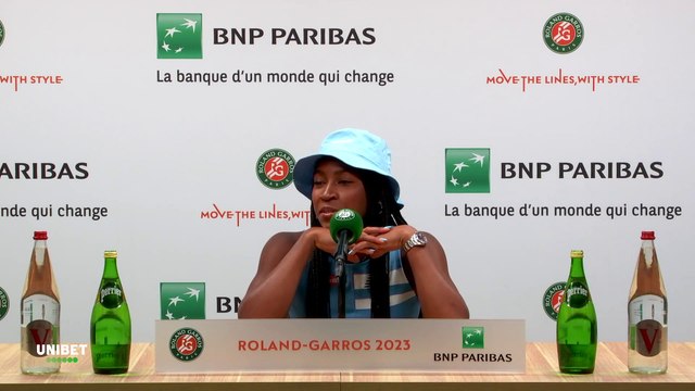 Roland-Garros 2023 - Coco Gauff : As soon as I step onto the court here at Roland-Garros, I feel more relaxed than in previous tournaments of the same season
