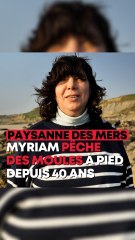 Myriam pêche des moules à pied depuis 40 ans
