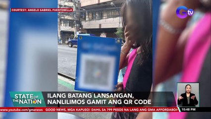 Ilang batang lansangan, nanlilimos gamit ang QR code | SONA