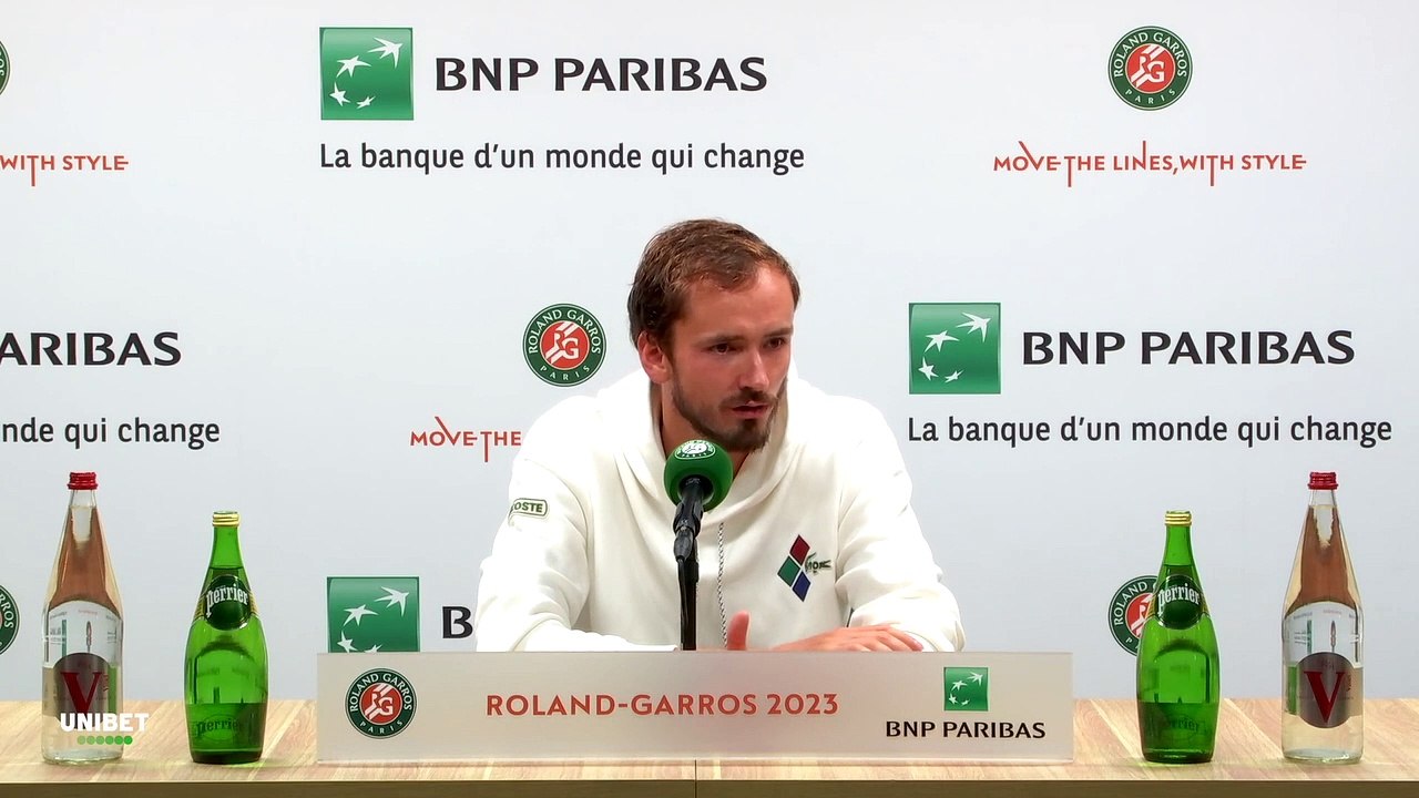 Roland-Garros 2023 - Daniil Medvedev : "C'est la première que j'arrive à Roland-Garros en ayant gagné juste avant"