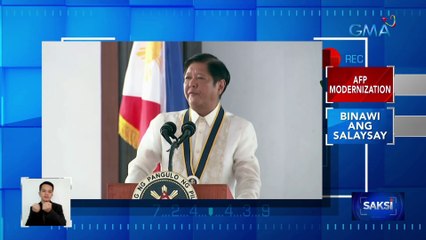 Pangulong Bongbong Marcos, nangakong susuportahan ang huling yugto ng AFP modernization | Saksi