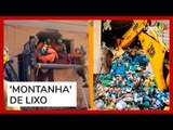 Bombeiros resgatam homem de 250 kg em 'montanha' de lixo na Espanha