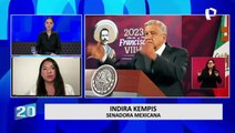 Indira Kempis, senadora mexicana: “AMLO ha hecho afirmaciones violentas hacia la presidenta Dina Boluarte”