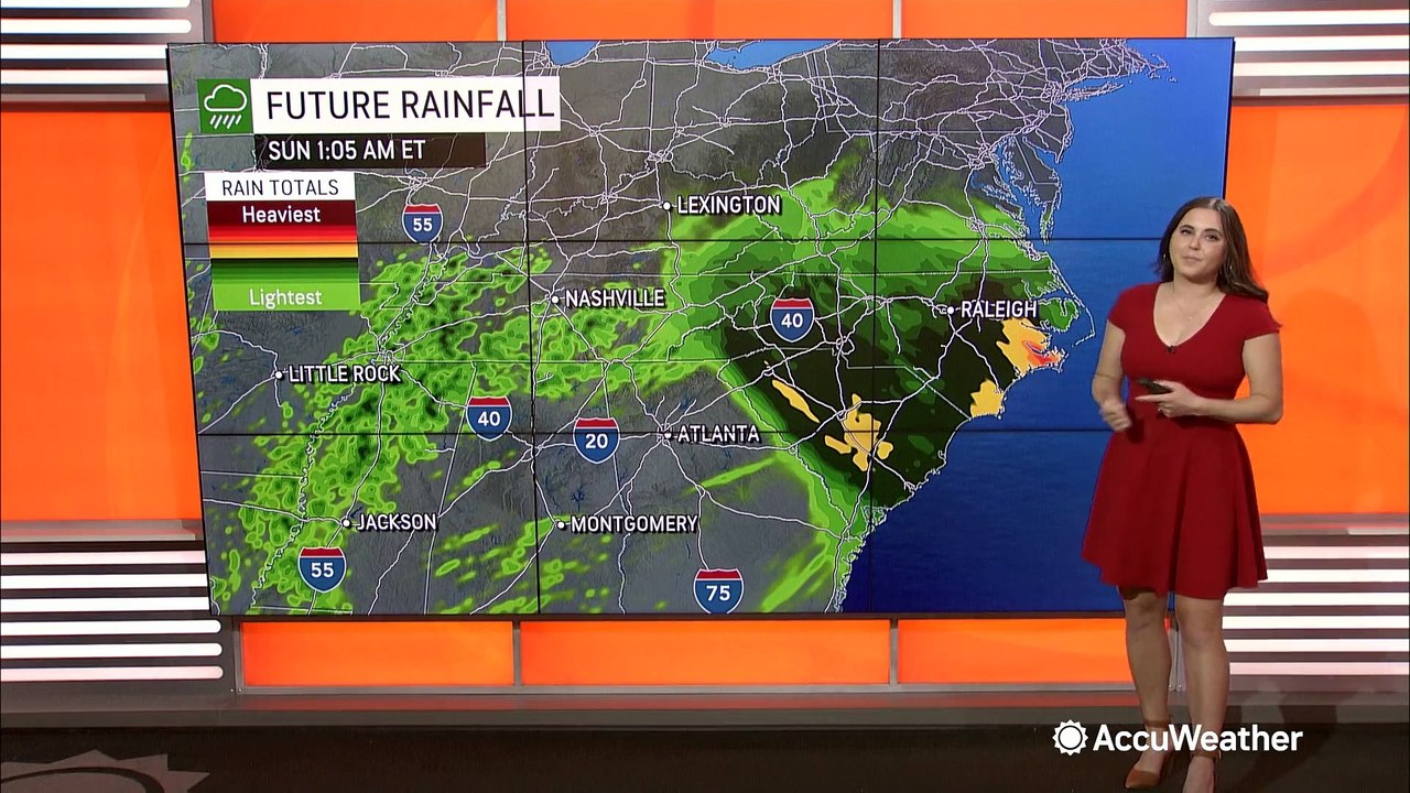 Disturbance off East Coast to bring wet weather to Southeast, mid-Atlantic