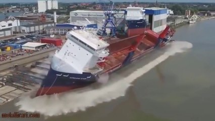 Quando una nave entra in acqua: i vari più spettacolari