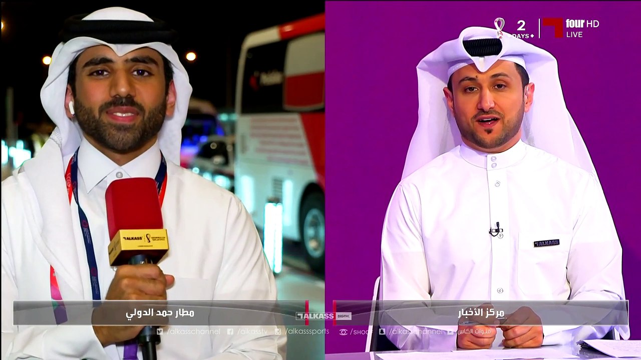 محمد الجزار في ستوديو وصول بولندا الى قطر