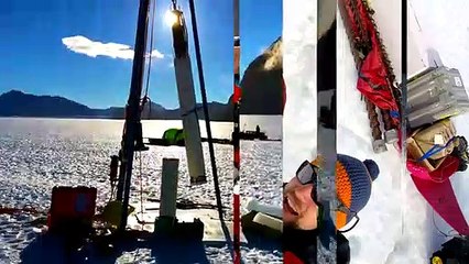 This Antarctic Ice Core Bore Hole made them Laugh (2018)