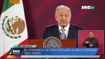 El congreso de Perú declara a AMLO persona non grata
