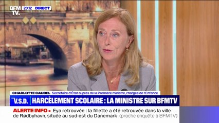 Suicide de Lindsay: "Les violences entre enfants doivent devenir un enjeu de société" estime Charlotte Caubel, secrétaire d'État chargée de l'Enfance