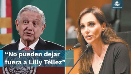 “¡Aguanta, el pueblo se levanta!”, dice AMLO a Lilly Téllez rumbo al 2024