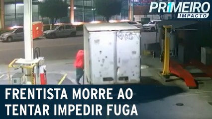 Frentista morre após tentar impedir fuga de caminhoneiro