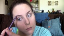 GRWM Neutral w  a Pop of Colour -Brown and Turquoise Eye Makeup-