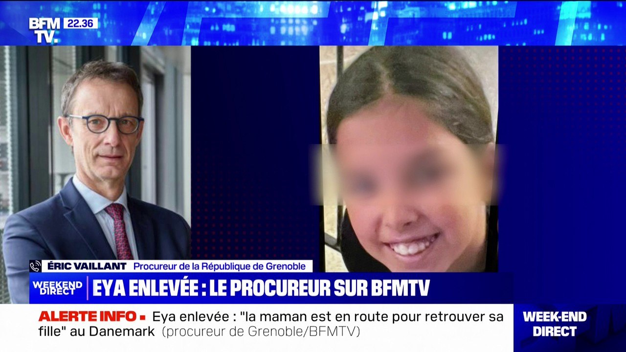 Eya retrouvée au Danemark: "La maman est en route pour retrouver sa fille" indique le procureur de Grenoble, Éric Vaillant
