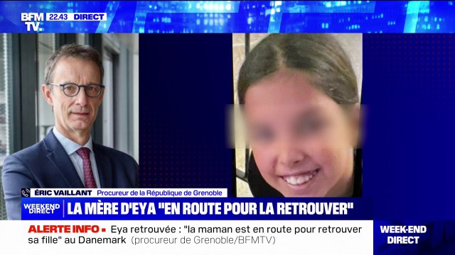 Eya retrouvée au Danemark: [Le père et son complice] vont être remis dans les prochaines semaines au juge d'instruction de Grenoble , affirme le procureur de la République