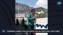 Fernando Alonso ataca de nuevo con un video viral con flores