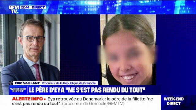 Eya retrouvée au Danemark: Eya a pu parler avec sa maman, elle va bien indique le procureur de la République de Grenoble