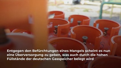 Gaspreise so niedrig wie seit 2 Jahren nicht mehr