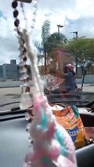 Biker Bends Backwards But Doesn't Drop TV