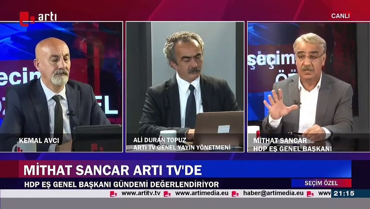 Mithat Sancar Artı TV'ye konuştu