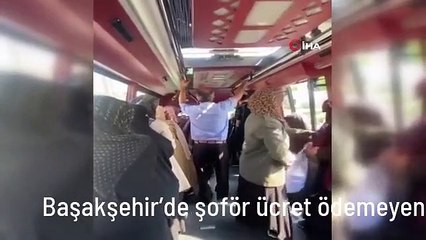 Download Video: Başakşehir'de şoför ücret ödemeyen öğrencileri minibüsten indirdi