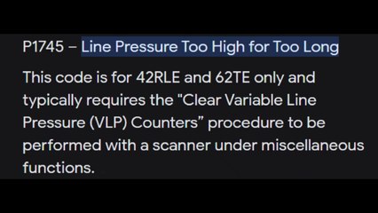 OBD 2 Code P1745
